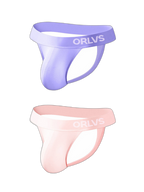 2 Pack Men's Large Pouch Enhancing Modal Breathable Thong