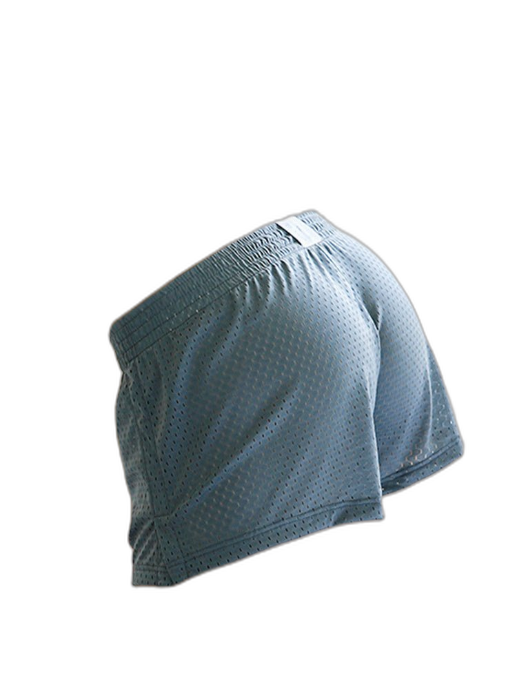 2 Pack Men's Seamless Comfort Quick-Dry Lightweight & Airy Mesh Boxers Shorts
