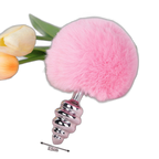 Lola - Bunny Tail Butt Plug - Metal Butt Plug - Anal Sex Toy