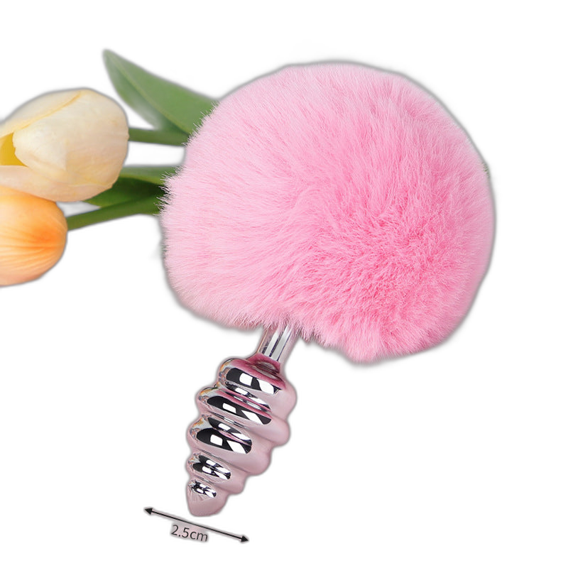 Lola - Bunny Tail Butt Plug - Metal Butt Plug - Anal Sex Toy