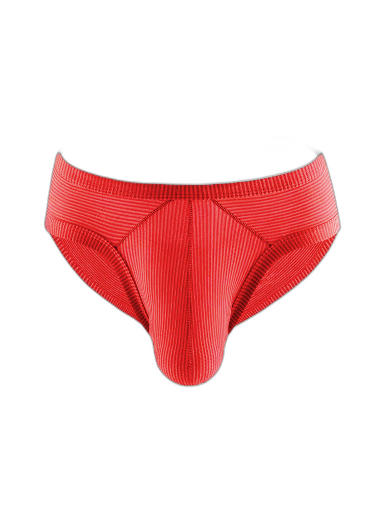 2 Pack Men's Low Rise Back Hollow 3D U-convex Large Pouch T-Back Briefs