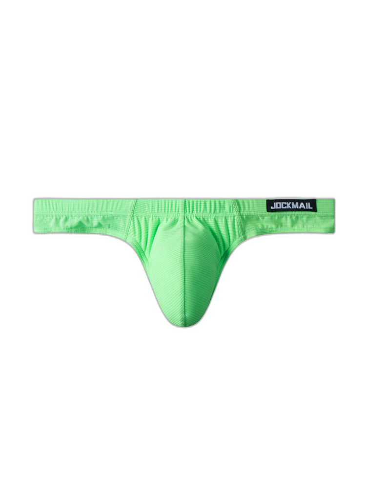 Men's Simple Breathable Mesh Pouch Thong & Strings