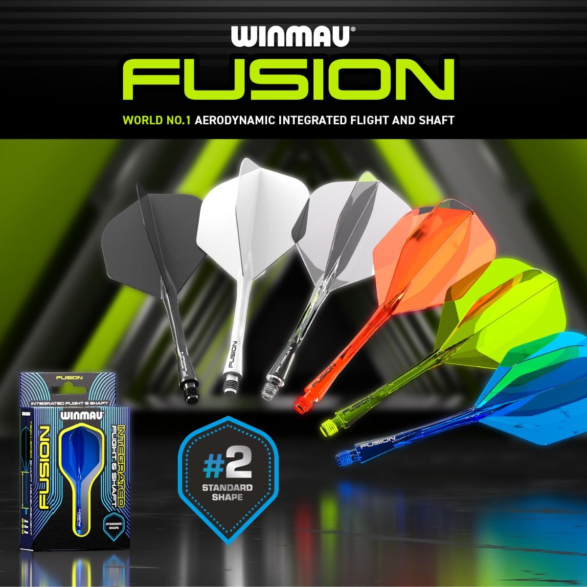 WINMAU Fusion Flight & Shaft Purple #2
