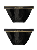 2 Pack Men's U-Pouch Gym Fitness Breathable Cotton Briefs
