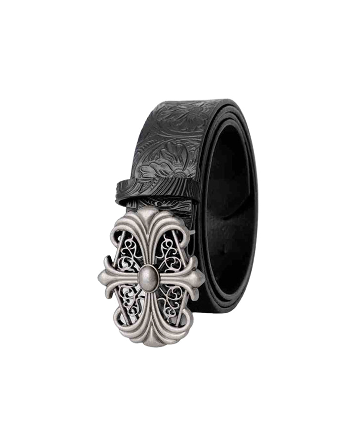 Denim-Style Printed Heavy Belt