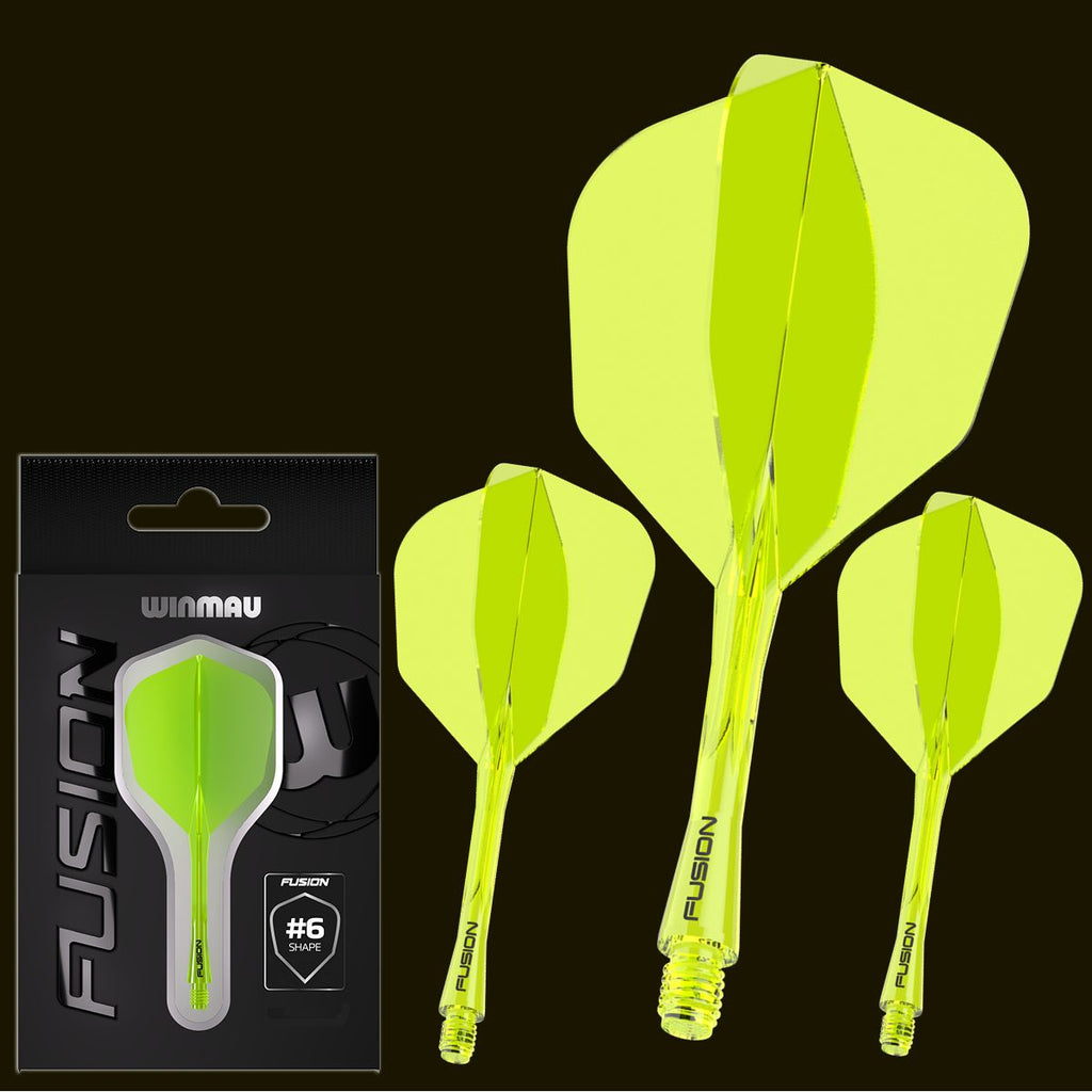 WINMAU Fusion Flight & Shaft Yellow #6
