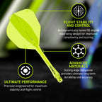 WINMAU Fusion Flight & Shaft Yellow #6