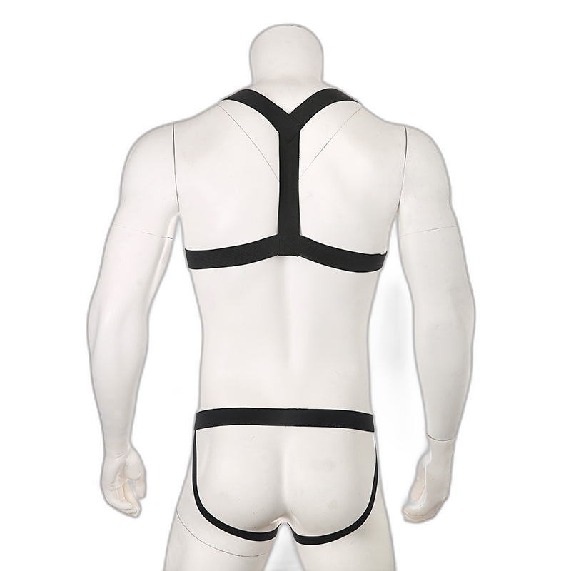 Chest Harness + Mesh Jockstrap Erotic Clubwear