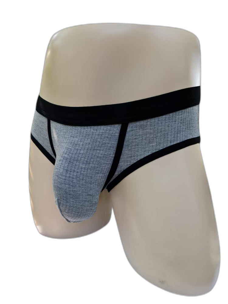 3 Pack Men's Seamless Comfort Large Supportive Pouch Sexy Low-Rise Briefs