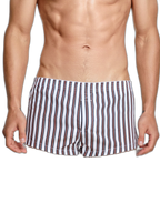 Men's Color Stripes Boxers With Fly