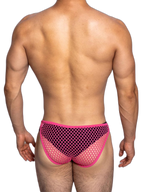 2 Pack Men's Low Waist Sexy Mesh Breathable Sports Transparent Briefs