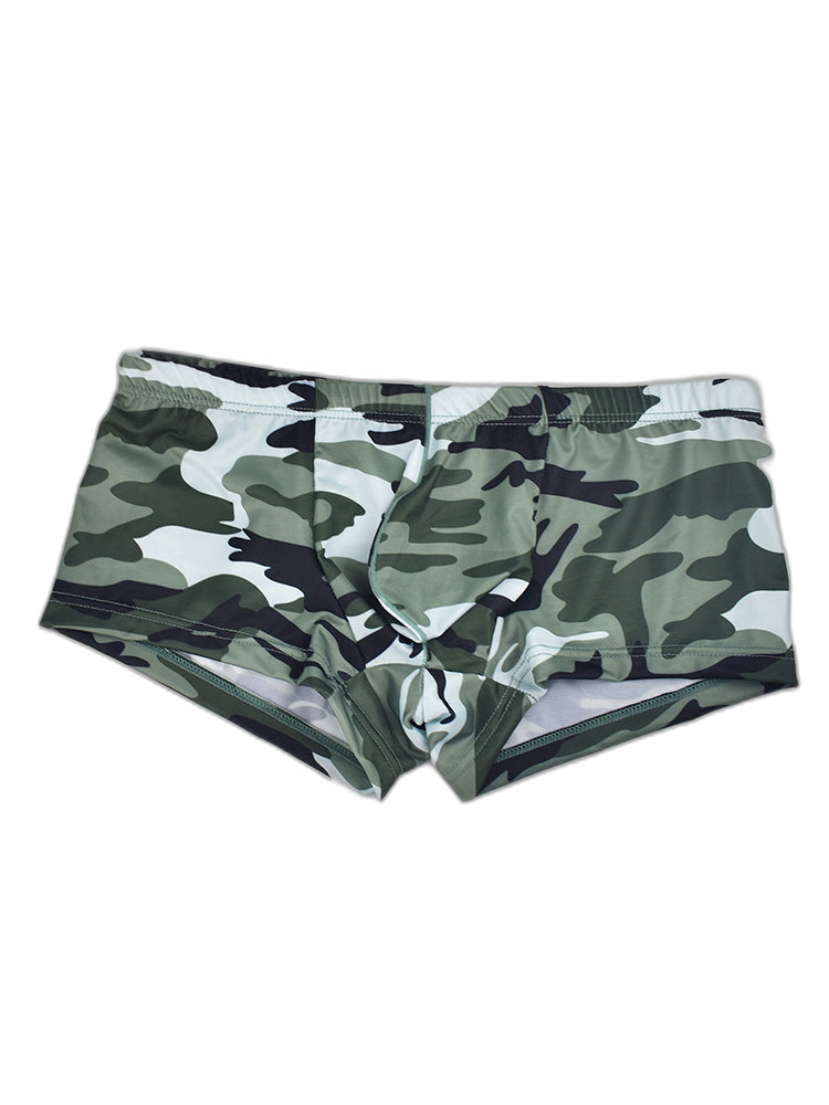 4-pack Men's Low-rise U-pouch Camouflage Boxer Briefs