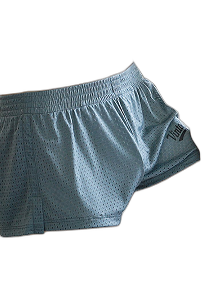 2 Pack Men's Seamless Comfort Quick-Dry Lightweight & Airy Mesh Boxers Shorts