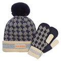 Waterproof Bobble Hat with Knitted Mitten For Men and Women