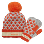 Waterproof Bobble Hat with Knitted Mitten For Men and Women
