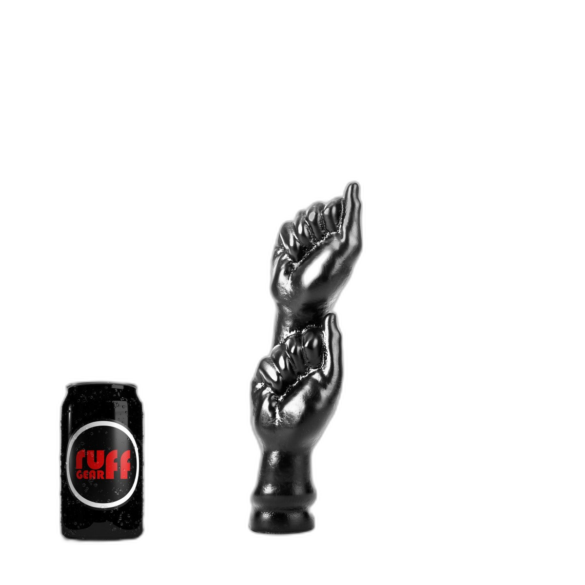 ruff GEAR Double Fist Punch Dildo 9.8 Inch Black