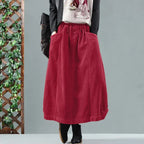 Retro Loose-fitting Casual Skirt For Women
