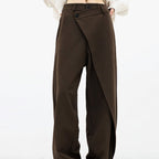 Irregular Wide-leg Pants Ins Fashion Loose Trousers Women's Clothing