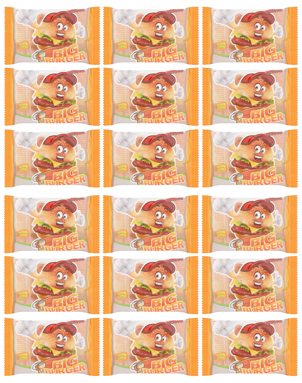 18 X Gummi Zone Gummy Big Burger 32GM
