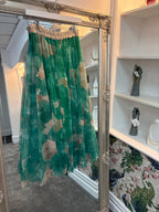 Luxtyle Floral Net Maxi Skirt – One Size Fits 8-16
