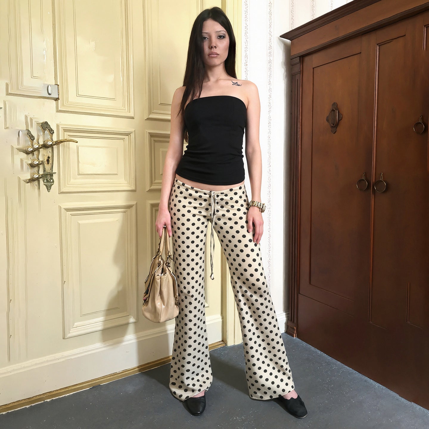 Slim-fit Low-rise Figure-flattering Casual Trousers
