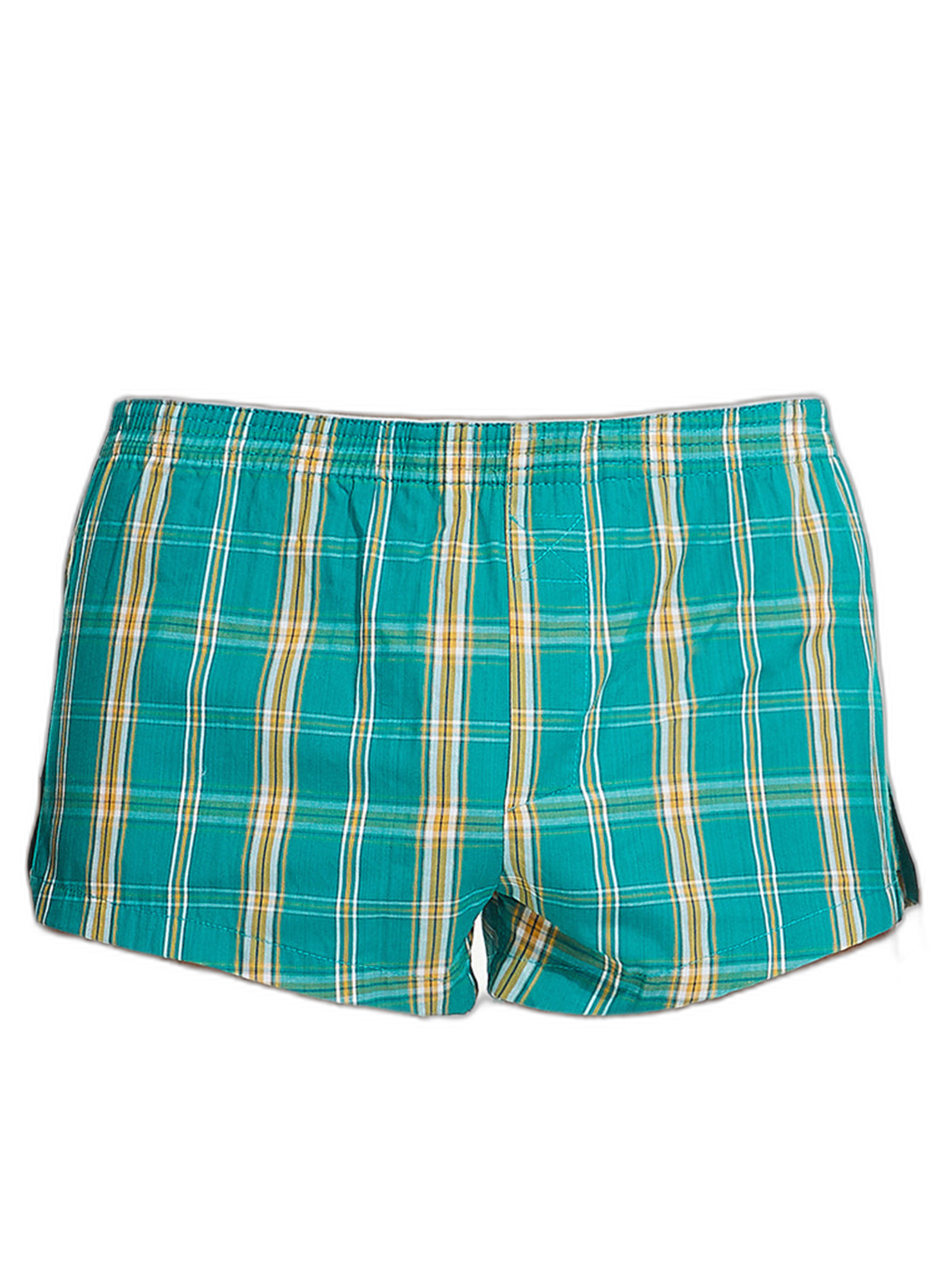 Men’s Vent Classic Plaid Cotton Boxers With Fly