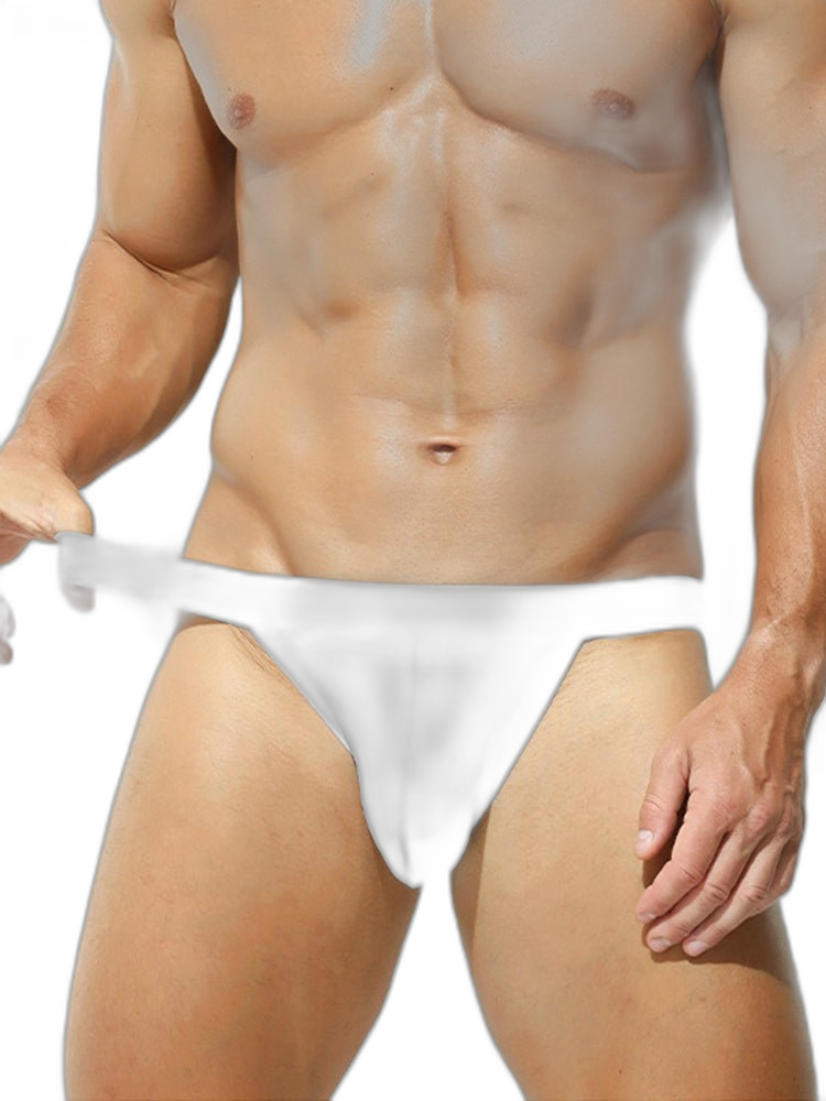 3 Pack Men's Breathable Mesh Odor-Resistant Solid Color Sexy Briefs