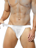 3 Pack Men's Breathable Mesh Odor-Resistant Solid Color Sexy Briefs