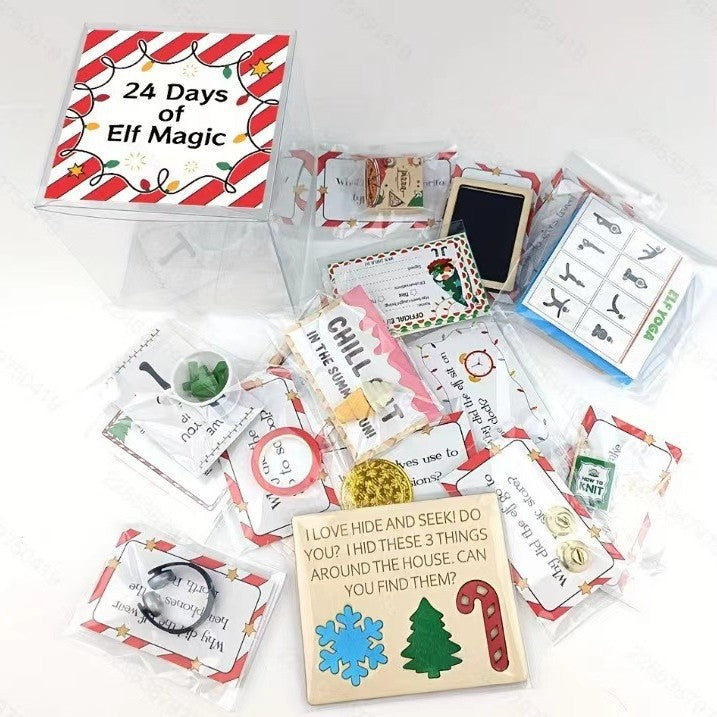 24-day Christmas Advent Elf Magic Gift