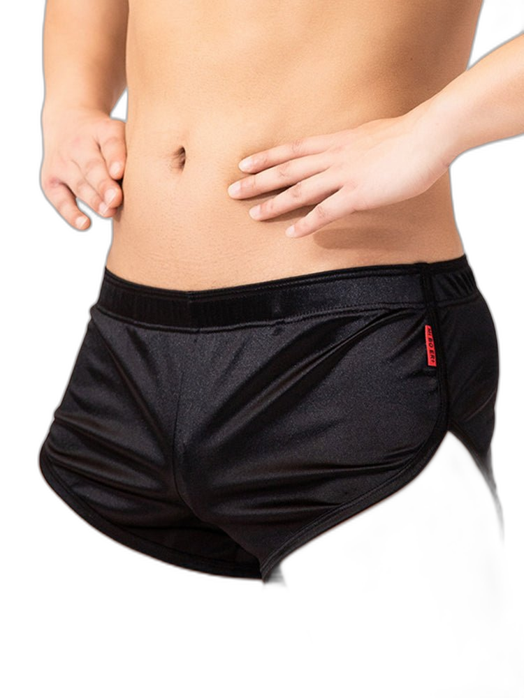 2 Pack Men's Home Loose-Fit Solid Color Seamless Smooth Boxers