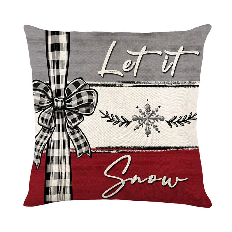 Christmas Cushion Cover Pillowcase Merry Christmas Decor For Home Xmas Ornament Happy NewYear Gift