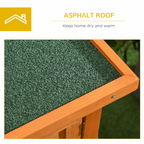 Rabbit Hutch Bunny Cage Guinea Pig Elevated House Wood Outdoor Garden Pawhut
