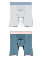 2 Pack Men's Active Flyless Boxer Briefs