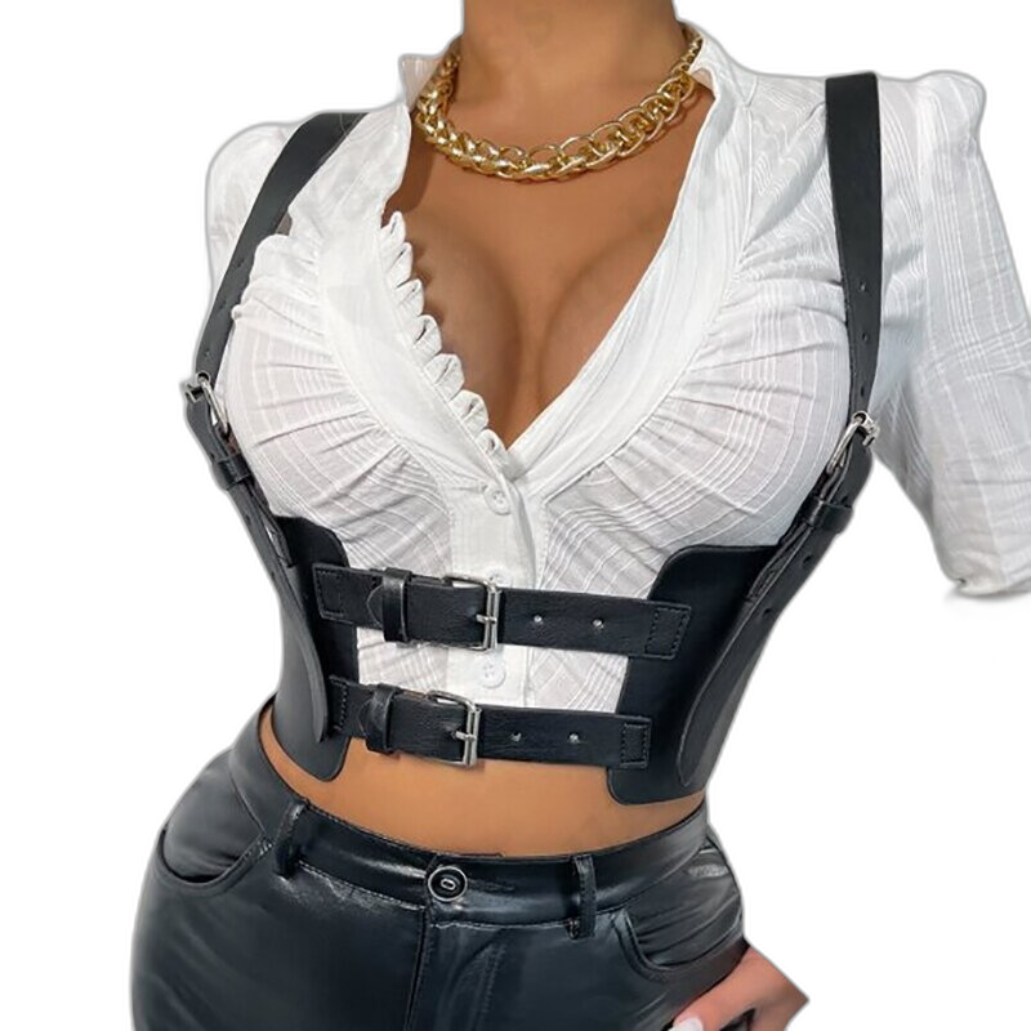 Women's Gothic PU Leather Harness
