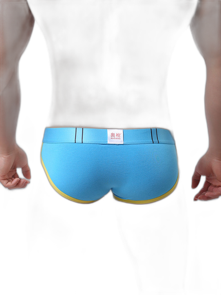 Zipper Belt Printed Cotton Pouch Briefs