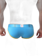 Zipper Belt Printed Cotton Pouch Briefs