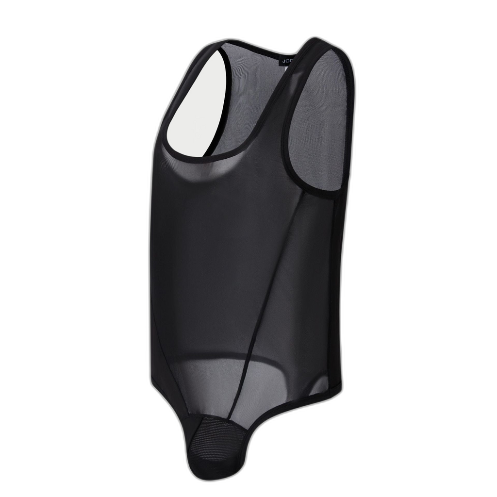 High-Cut Mesh Thong Bodysuit