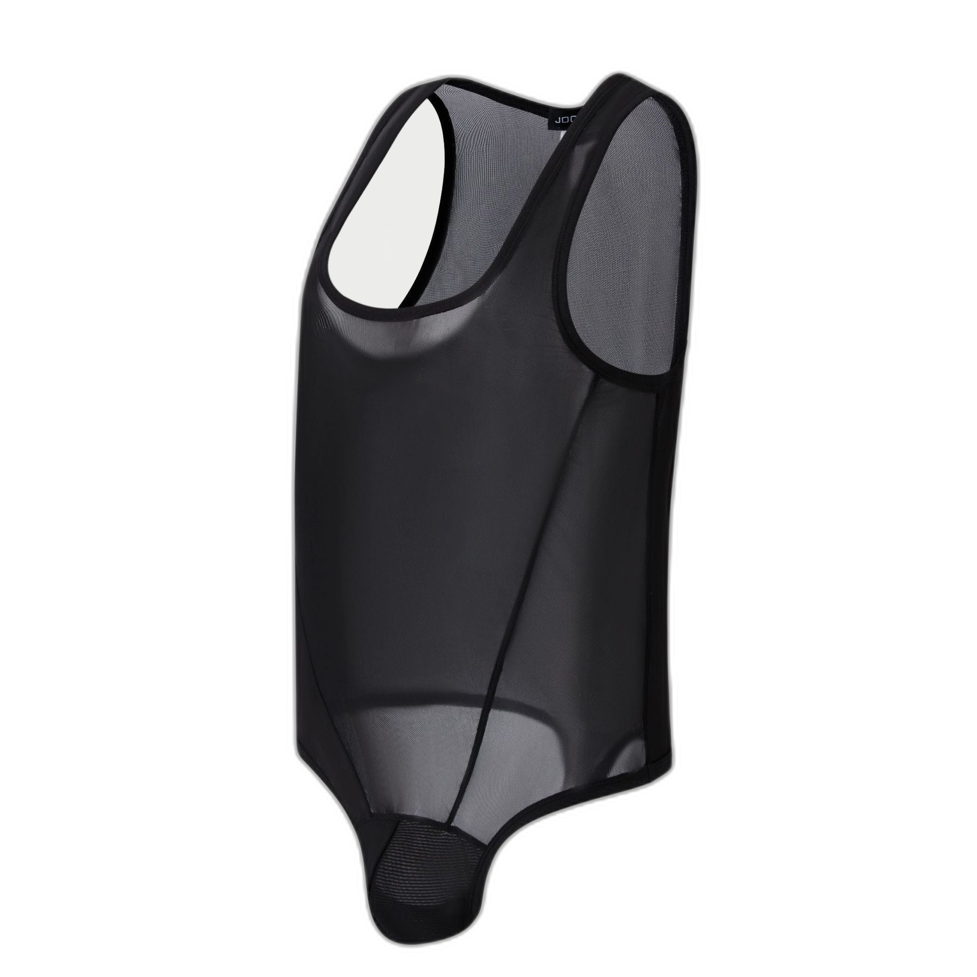 High-Cut Mesh Thong Bodysuit