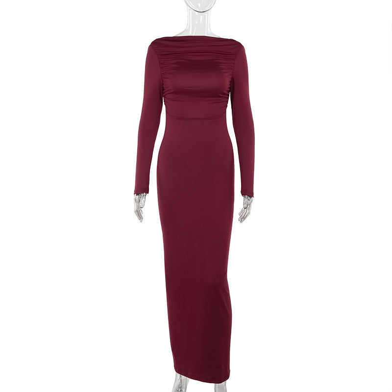 Elegant And Sexy Long-sleeve Dress For Women