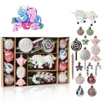 Christmas Decorations 6CM Painted PET
