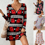 Personality Deep V Neck Casual Fashion Dress