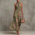 Resort-style Waist-cinching Figure-flattering Dress