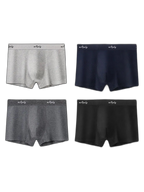 4 Pack Anti-Chafing High Elasticity Sports Boxer Briefs