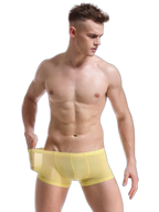 Thin Breathable Ice Silk U Convex Boxers for Men