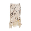 Lace-trimmed Mid-length Asymmetrical Dress