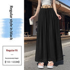 Linen Thin Casual Floor-length Pants For Women With Belt