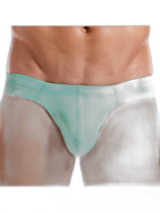 Men's Simple Breathable Mesh Pouch Thong & Strings
