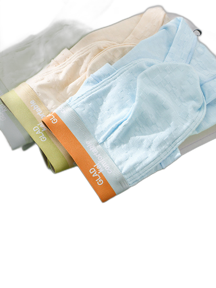 3 Pack Men's Baby Cotton High-Stretch Skin-Friendly Breathable Briefs