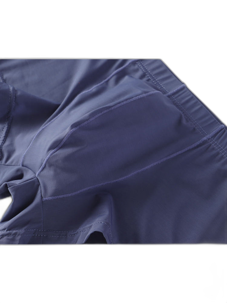 Thin Breathable Ice Silk U Convex Boxers for Men