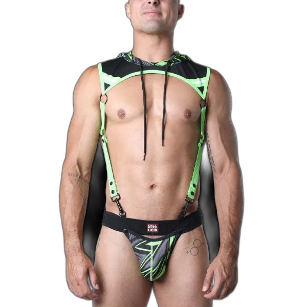 Cell Block 13 Kennel Club Lightning Hoodie Harness | LIme